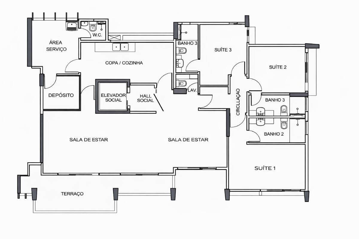 Apartamento, 3 quartos, 142 m² - Foto 56